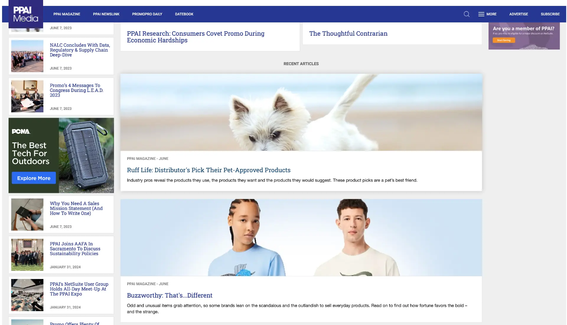 Original PPAI Media hub article feed