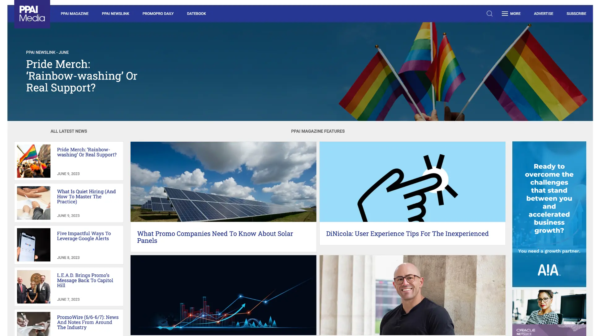 Original PPAI Media hub with featured articles